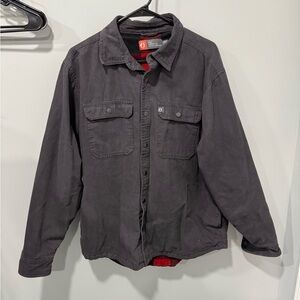 Mens flannel lined coat size large